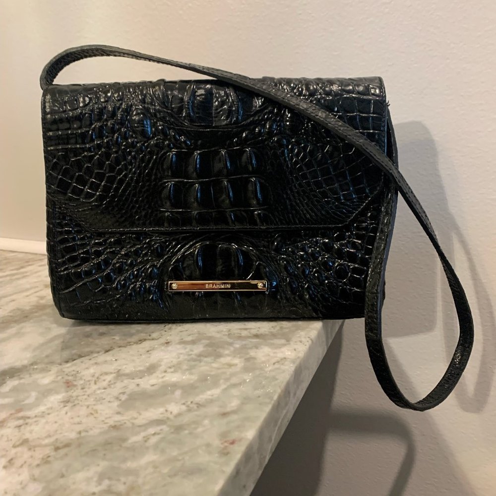 Brahmin shoulder Purse Black